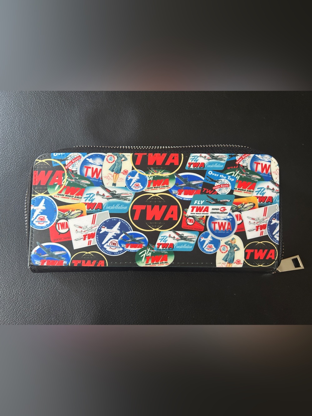 Nostalgic TWA Zip Wallet (not vintage or leather)